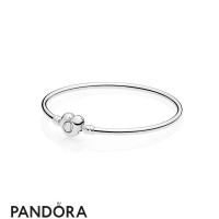 Pandora Bracelets Bangle Moments Silver Bangle Bracelet Logo Heart Clasp Jewelry Pandora Bracelets Bangle Moments Silver Bangle Bracelet Logo Heart Clasp Jewelry