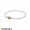 Pandora Bracelets Bangle Silver Bangle Charm Bracelet With 14K Gold Clasp Jewelry