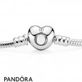 Pandora Bracelets Classic Silver Charm Bracelet With Heart Clasp Jewelry