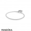 Pandora Moments Smooth Bracelet With Pandora Signature Padlock Jewelry