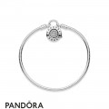 Pandora Moments Smooth Bracelet With Pandora Signature Padlock Jewelry