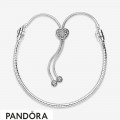 Pandora Moments Snake Mesh Bracelets Paved Heart Clasp Jewelry