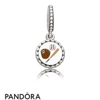 Women's Pandora Baseball Dangle Charm Mixed Enamel Jewelry Women's Pandora Baseball Dangle Charm Mixed Enamel Jewelry