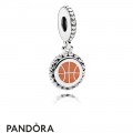 Women's Pandora Basketball Dangle Charm Mixed Enamel Jewelry