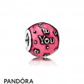 Pandora Birthday Charms Birthday Celebration Charm Transparent Cerise Enamel Jewelry