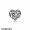 Pandora Birthday Charms March Signature Heart Charm Aqua Blue Crystal Jewelry