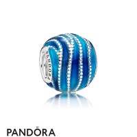 Women's Pandora Blue Swirls Charm Jewelry Women's Pandora Blue Swirls Charm Jewelry