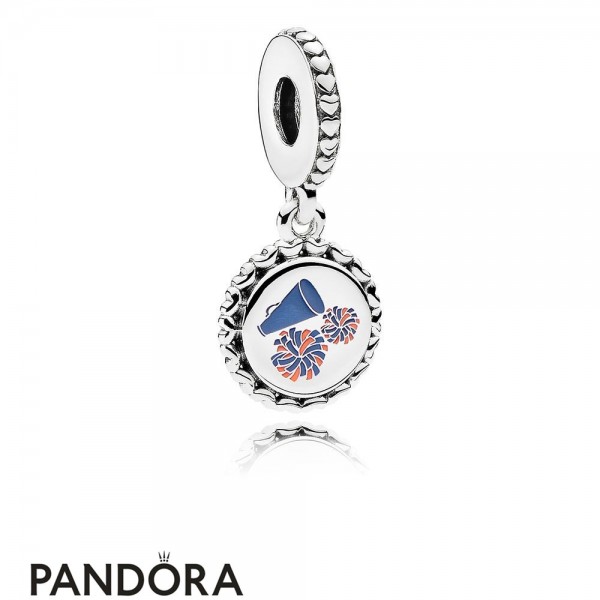 Women's Pandora Cheerleader Dangle Charm Mixed Enamel Jewelry