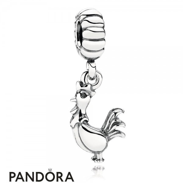 Women's Pandora Chinese Zodiac Rooster Pendant Charm Jewelry