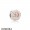Pandora Clips Charms Blooming Dahlia Clip Cream Enamel Blush Pink Crystal Jewelry