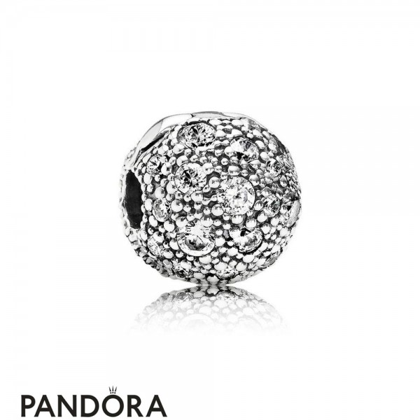 Pandora Clips Charms Twinkle Twinkle Clip Clear Cz Jewelry-Pandora
