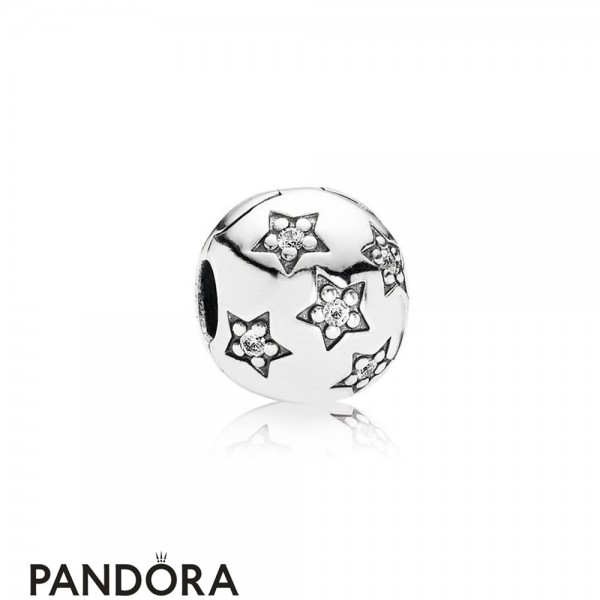 Pandora Clips Charms Twinkle Twinkle Clip Clear Cz Jewelry-Pandora Charm  daisy ring