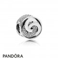 Pandora Contemporary Charms Interlinked Circles Charm Clear Cz Jewelry