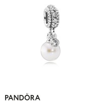 Pandora Contemporary Charms Luminous Elegance Pendant Charm White Pearl Clear Cz Jewelry Pandora Contemporary Charms Luminous Elegance Pendant Charm White Pearl Clear Cz Jewelry