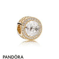 Pandora Contemporary Charms Radiant Hearts Charm 14K Gold Clear Cz Jewelry Pandora Contemporary Charms Radiant Hearts Charm 14K Gold Clear Cz Jewelry