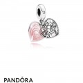 Pandora Family Charms Love Makes A Family Pendant Charm Pink Enamel Clear Cz Jewelry