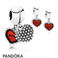 Pandora Family Charms Piece Of My Heart Daughter Two Part Pendant Charm Red Enamel Jewelry