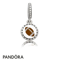 Women's Pandora Football Dangle Charm Mixed Enamel Jewelry Women's Pandora Football Dangle Charm Mixed Enamel Jewelry