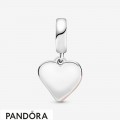 Women's Pandora Glittering Heart Pendant Charm Jewelry