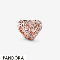 Women's Pandora Glittering Heart Sketch Charm Jewelry Women's Pandora Glittering Heart Sketch Charm Jewelry