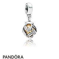 Women's Pandora Golden Laurel Leaves Pendant Charm Jewelry Women's Pandora Golden Laurel Leaves Pendant Charm Jewelry