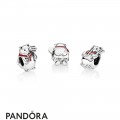 Pandora Holidays Charms Christmas Polar Bear Charm Berry Red Enamel Jewelry