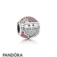 Pandora Holidays Charms Christmas Sparkling Jolly Santa Charm Red Clear Cz Jewelry