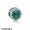 Women's Pandora Inspiration Winter Collection Radiant Hearts Charm Sea Green Crystals Jewelry