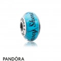 Women's Pandora Jersey Shore Murano Charm Black Enamel Jewelry