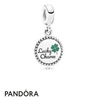 Women's Pandora Lucky Dangle Charm Mixed Enamel Jewelry Women's Pandora Lucky Dangle Charm Mixed Enamel Jewelry