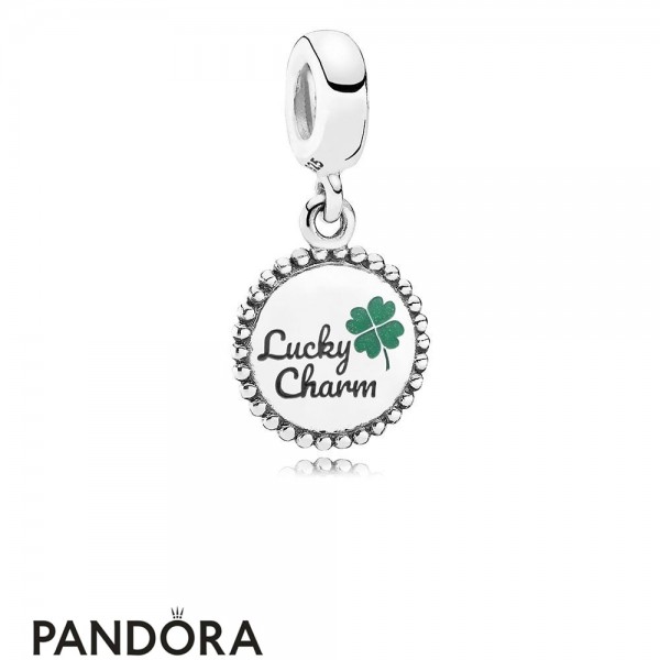 Women's Pandora Lucky Dangle Charm Mixed Enamel Jewelry