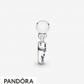 Women's Pandora My Blue Ocean Wave Dangle Charm Jewelry