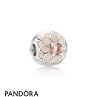Pandora Nature Charms Blooming Dahlia Clip Cream Enamel Blush Pink Crystal Jewelry Pandora Nature Charms Blooming Dahlia Clip Cream Enamel Blush Pink Crystal Jewelry