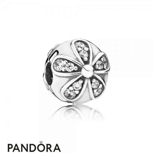 Pandora Nature Charms Dazzling Daisies Clip Clear Cz Jewelry