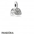 Pandora Nature Charms Heart Of Winter Pendant Charm Clear Cz Jewelry