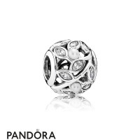 Pandora Nature Charms Luminous Leaves White Pearl Clear Cz Jewelry Pandora Nature Charms Luminous Leaves White Pearl Clear Cz Jewelry