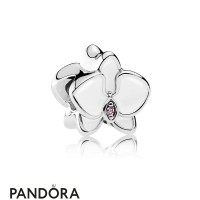 Pandora Nature Charms Orchid Charm White Enamel Orchid Cz Jewelry Pandora Nature Charms Orchid Charm White Enamel Orchid Cz Jewelry