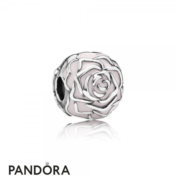 Pandora Nature Charms Rose Garden Clip Pink Enamel Jewelry