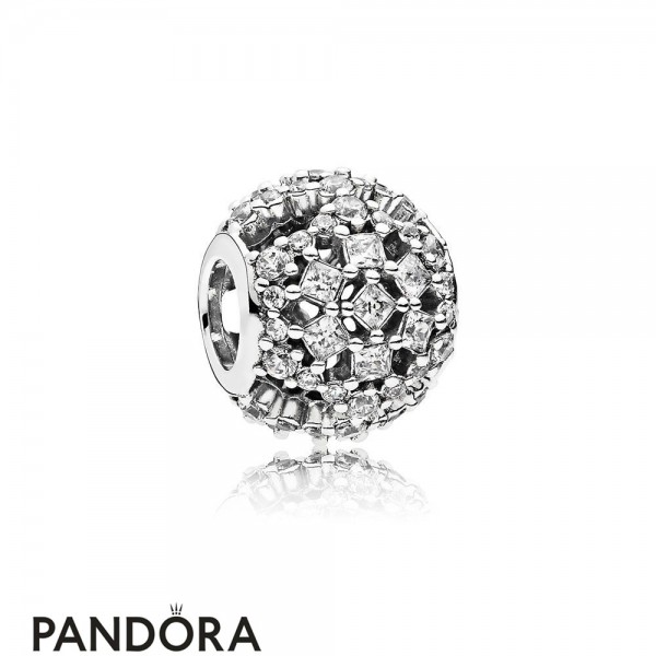 Pandora Nature Charms Snow Flurry Charm Clear Cz Jewelry