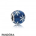 Pandora Nature Charms Wintry Delight Charm Midnight Blue Enamel Jewelry