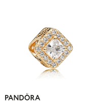 Pandora Passions Charms Chic Glamour Geometric Radiance Charm 14K Gold Clear Cz Jewelry Pandora Passions Charms Chic Glamour Geometric Radiance Charm 14K Gold Clear Cz Jewelry