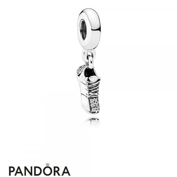 Pandora Passions Charms Sports Recreation Running Shoe Pendant Charm Clear Cz Jewelry