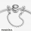 Women's Pandora Paved And Beaded Comfort Chain Charm Jewelry