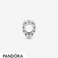 Women's Pandora Pearl Glittering Heart Charm Jewelry
