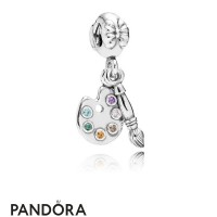 Pandora Pendant Charms Artist's Palette Pendant Charm Multi Colored Cz Jewelry Pandora Pendant Charms Artist's Palette Pendant Charm Multi Colored Cz Jewelry