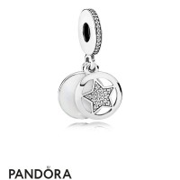 Pandora Pendant Charms Friendship Star Pendant Charm Silver Enamel Clear Cz Jewelry Pandora Pendant Charms Friendship Star Pendant Charm Silver Enamel Clear Cz Jewelry