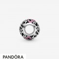 Women's Pandora Pink Openwork Hearts Sketch Charm Jewelry