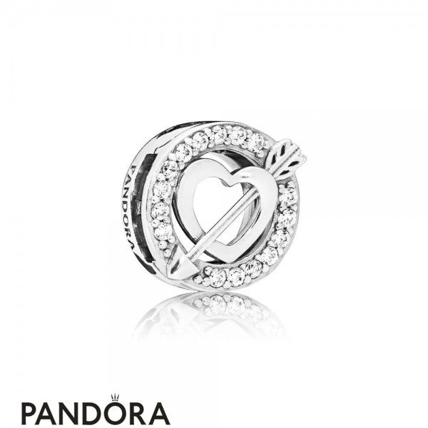 Pandora Reflexions Asymmetric Heart And Arrow Clip Charm Jewelry