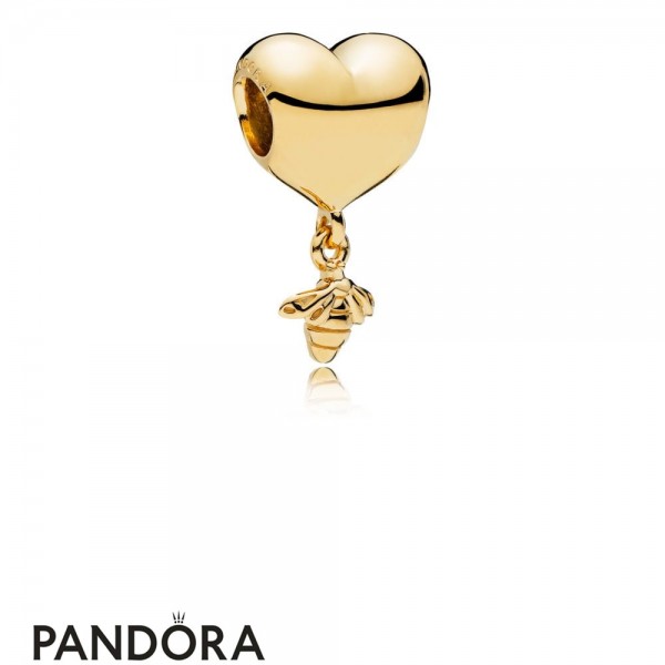 Pandora Shine Heart And Bee Charm Jewelry