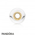 Pandora Shine White Waves Murano Glass Charm Jewelry